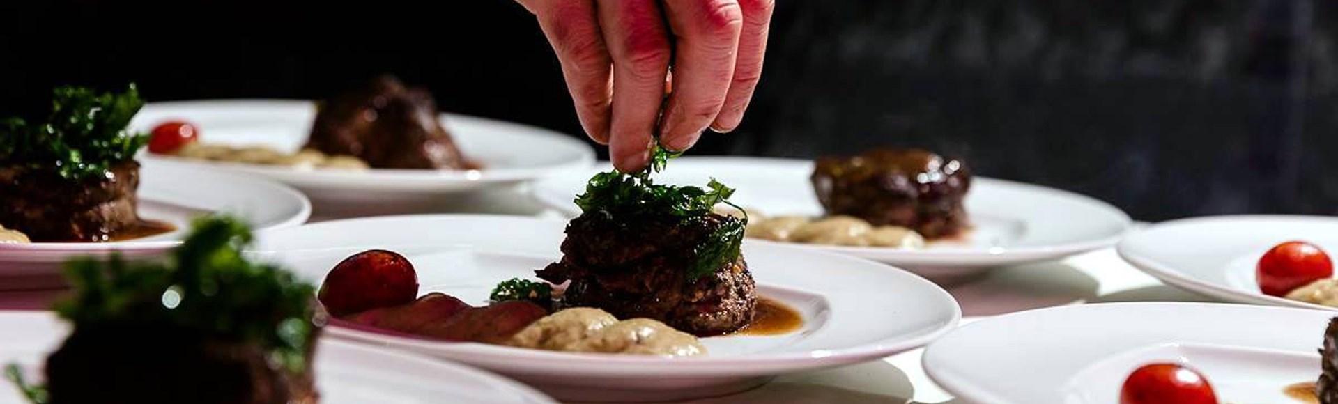 topping-with-chopped-parsley-on-a-veal-fillet-accompanied-by-chives-puree - Private Chef Service For Your Villa Holidays In Santorini, Cyclades, Greece