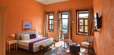 superior-double-with-terrace-1st-floor-alcanea-room-i-old-town-chania-crete-1 - Villas with Pools in Crete, Corfu & Paros | Handpicked by Alargo